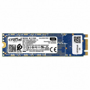 Фото 1 - SSD-накопитель Crucial MX500 M.2 250 GB (CT250MX500SSD4)