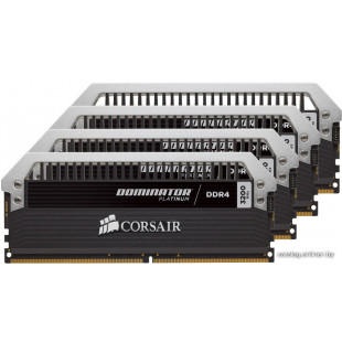 Фото 1 - Оперативная память Corsair 16 GB (4x4GB) DDR4 2666 MHz Dominator Platinum (CMD16GX4M4A2666C15)
