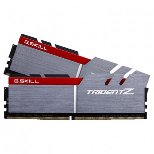 Фото 1 - Оперативная память G.Skill 16 GB (2x8GB) DDR4 3200 MHz Trident Z Silver/Red (F4-3200C16D-16GTZ)
