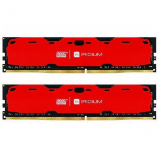 Фото 1 - Оперативная память GOODRAM 16 GB (2x8GB) DDR4 2400 MHz Iridium Red (IR-R2400D464L15S/16GDC)