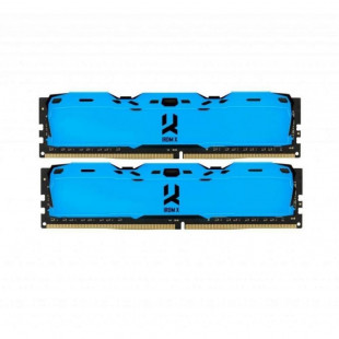 Фото 1 - Оперативная память GOODRAM 16 GB (2x8GB) DDR4 3000 MHz IRDM X Blue (IR-XB3000D464L16S/16GDC)