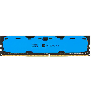 Фото 1 - Оперативная память GOODRAM 8 GB (2x4GB) DDR4 2400 MHz DDR4 Iridium Blue (IR-B2400D464L15S/8GDC)
