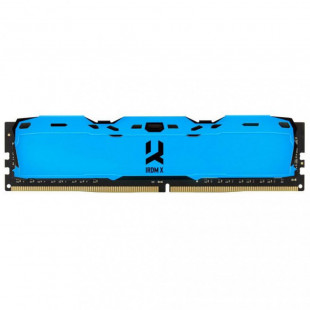 Фото 1 - Оперативная память GOODRAM 8 GB DDR4 3000 MHz Iridium X Blue (IR-XB3000D464L16S/8G)