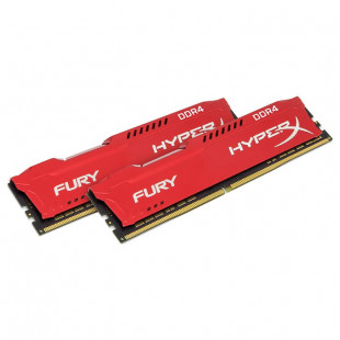 Фото 1 - Оперативная память Kingston 32 GB (2x16GB) DDR4 2666 MHz HyperX Fury Red (HX426C16FRK2/32)