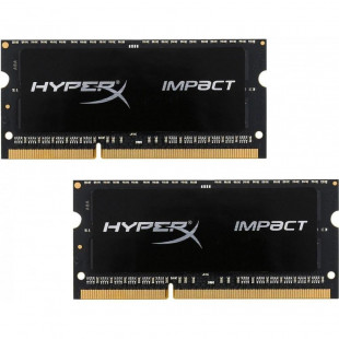 Фото 1 - Оперативная память Kingston 8 GB (2x4GB) SO-DIMM DDR3L 1866 MHz HyperX Impact (HX318LS11IBK2/8)