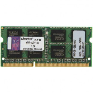 Фото 1 - Оперативная память Kingston 8 GB SO-DIMM DDR3 1600 MHz (KVR16S11/8)