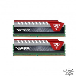 Фото 1 - Оперативная память PATRIOT 8 GB (2x4GB) DDR4 2400 MHz Viper Elite Red (PVE48G240C5KRD)