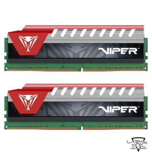 Фото 1 - Оперативная память PATRIOT 8 GB (2x4GB) DDR4 2800 MHz Viper Elite Red (PVE48G280C6KRD)