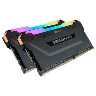Фото 1 - Оперативная память Corsair 16 GB (2x8GB) DDR4 2666 MHz Vengeance RGB Pro Black (CMW16GX4M2A2666C16)