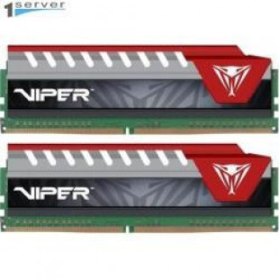 Фото 1 - Оперативная память PATRIOT 16 GB (2x8GB) DDR4 2400 MHz Viper Elite Red (PVE416G240C5KRD)